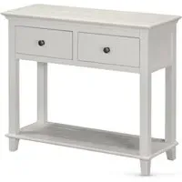 Prague Console Table with 2 Drawers - Truffle alternate view