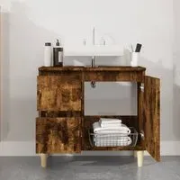 Prague Vanity Unit with Storage - Smoked Oak