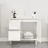 Prague Vanity Unit with Storage - White, Oak