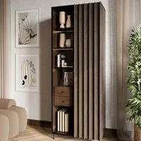 Prato Display Cabinet with LED - Portland Ash