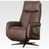 Prato Electric Recliner Chair - Dark Brown, Leather