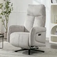 Prato Electric Recliner Chair with Triple Motor - Rabbit, Fabric