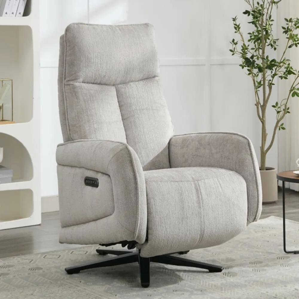 Prato Electric Recliner Chair with Triple Motor - Rabbit, Fabric