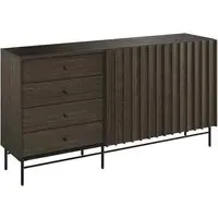 Prato Sideboard with 2 Doors 4 Drawers - Portland Ash