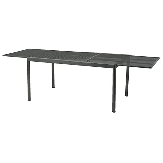 Prats Extendable Dining Table - Grey, Metal
