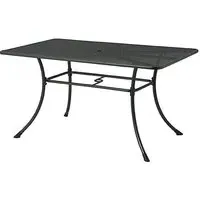 Prats Rectangular Dining Table - Grey, Metal