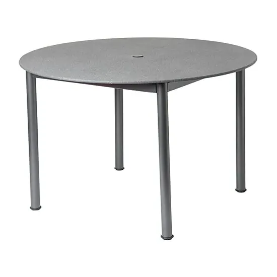 Prats Round Dining Table - Grey, Stone image