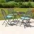 Prats Round Outdoor Dining Set - Jade, Metal
