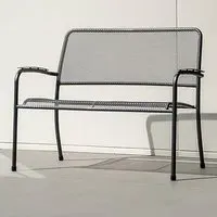 Prats Seating Bench - Grey, Metal