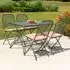 Prats Square Dining Set with Folding Chairs - Ochre