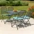 Prats Square Outdoor Dining Set - Jade, Metal