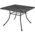 Prats Square Outdoor Dining Table - Grey, Metal