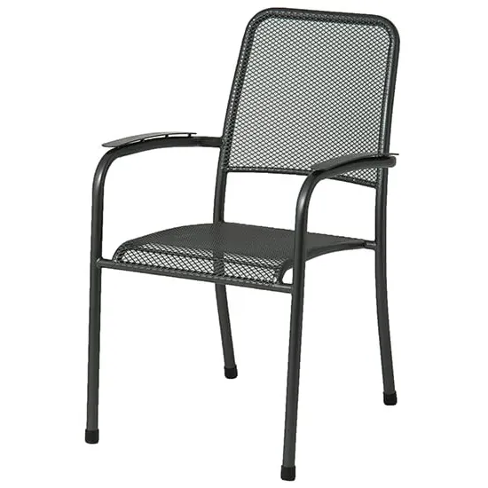 Prats Stacking Armchair - Grey, Metal