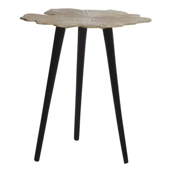 Pratt Small Ginkgo Leaf Side Table - Gold, Aluminium image