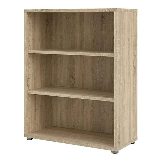Prax 2-Shelf Open Bookcase - Oak, MDF product