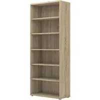 Prax 5 Shelves Bookcase - Oak