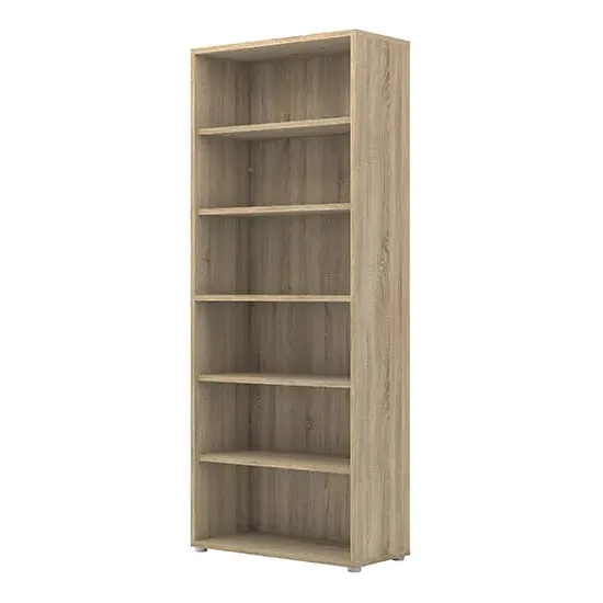 Prax 5 Shelves Bookcase - Oak