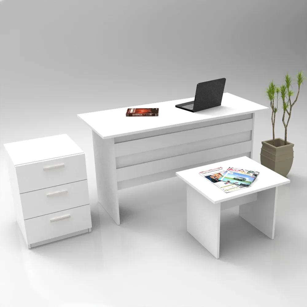 Prescott Executive Office Furniture Set with Drawer Cabinet - White product