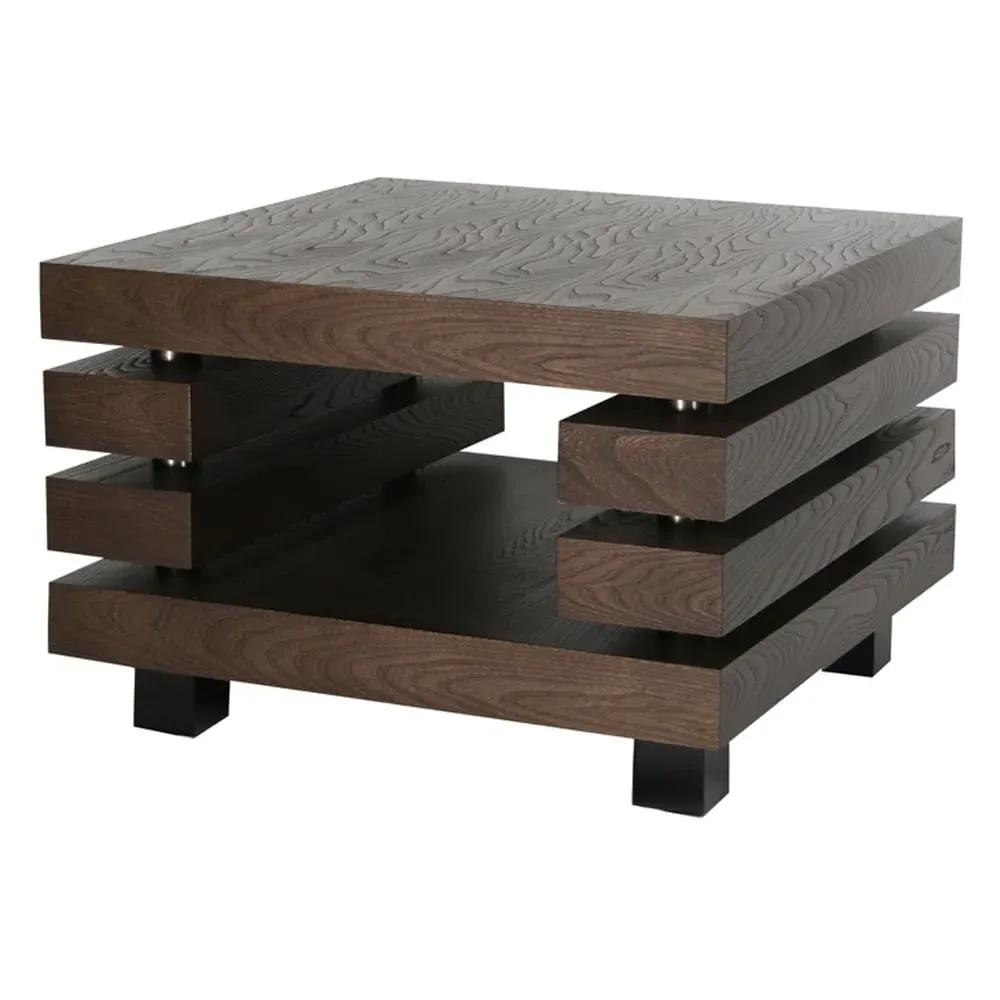 Preston Square Lamp Table - Dark Elm image