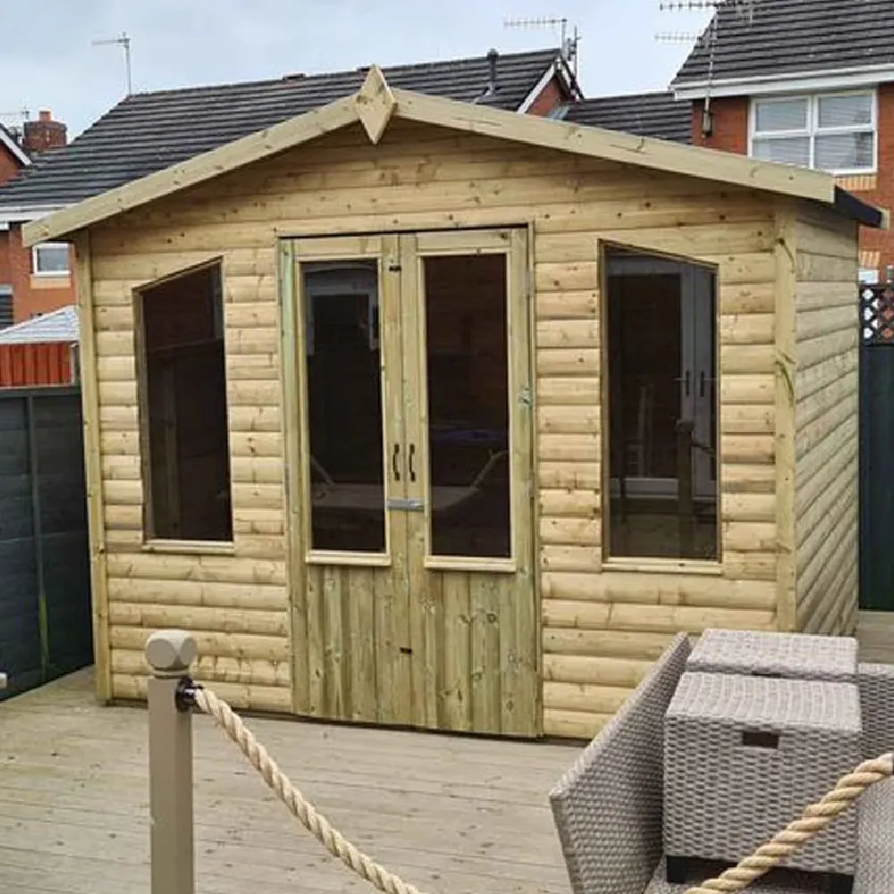 Pretoria Small Garden Summerhouse - Natural, FSC Certified Wood product
