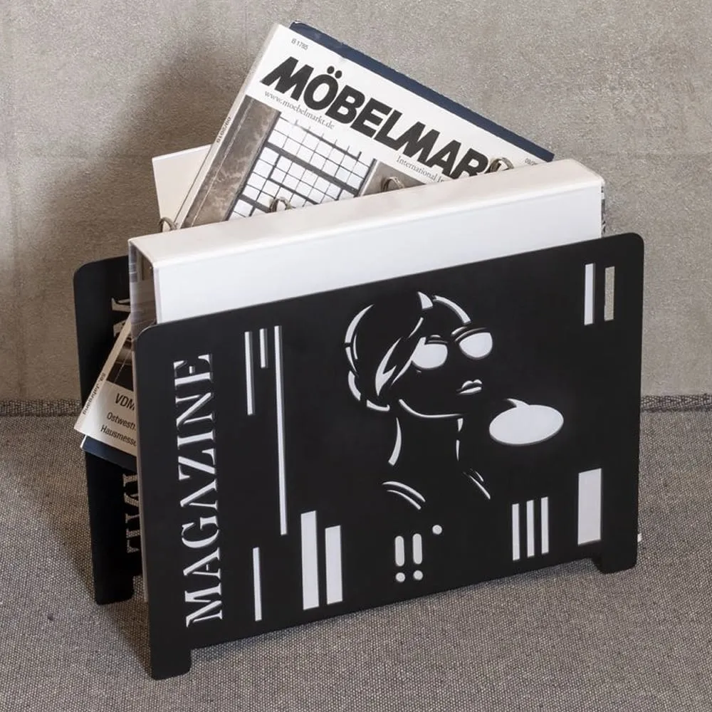 Primm Metal Magazine Rack - Black image