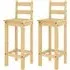 Prineville Bar Chairs Set of 2 - Brown, Pine Wood