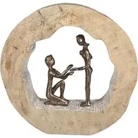 Propose Aluminium Sculpture - Bronze, Wood