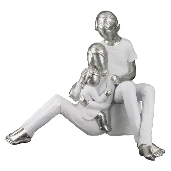 Provo Elternfreude Sculpture - White, Silver product
