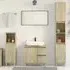 Pueblo 3 Piece Bathroom Furniture Set - Oak, Engineered Wood