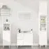 Pueblo 3 Piece Bathroom Furniture Set - White, Engineered Wood