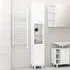 Pueblo Bathroom Storage Cabinet with 2 Doors - White