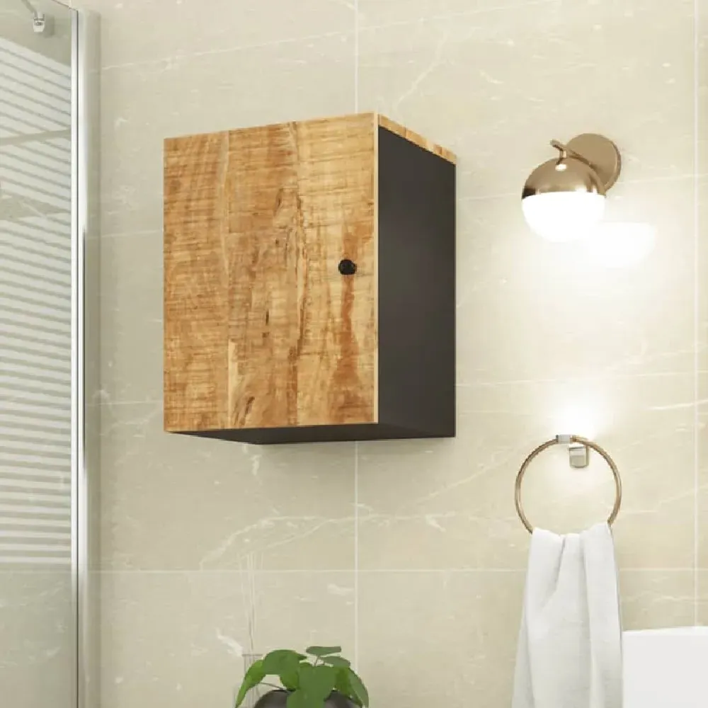 Pulaski Bathroom Wall Cabinet with 1 Door - Light Brown, Wood