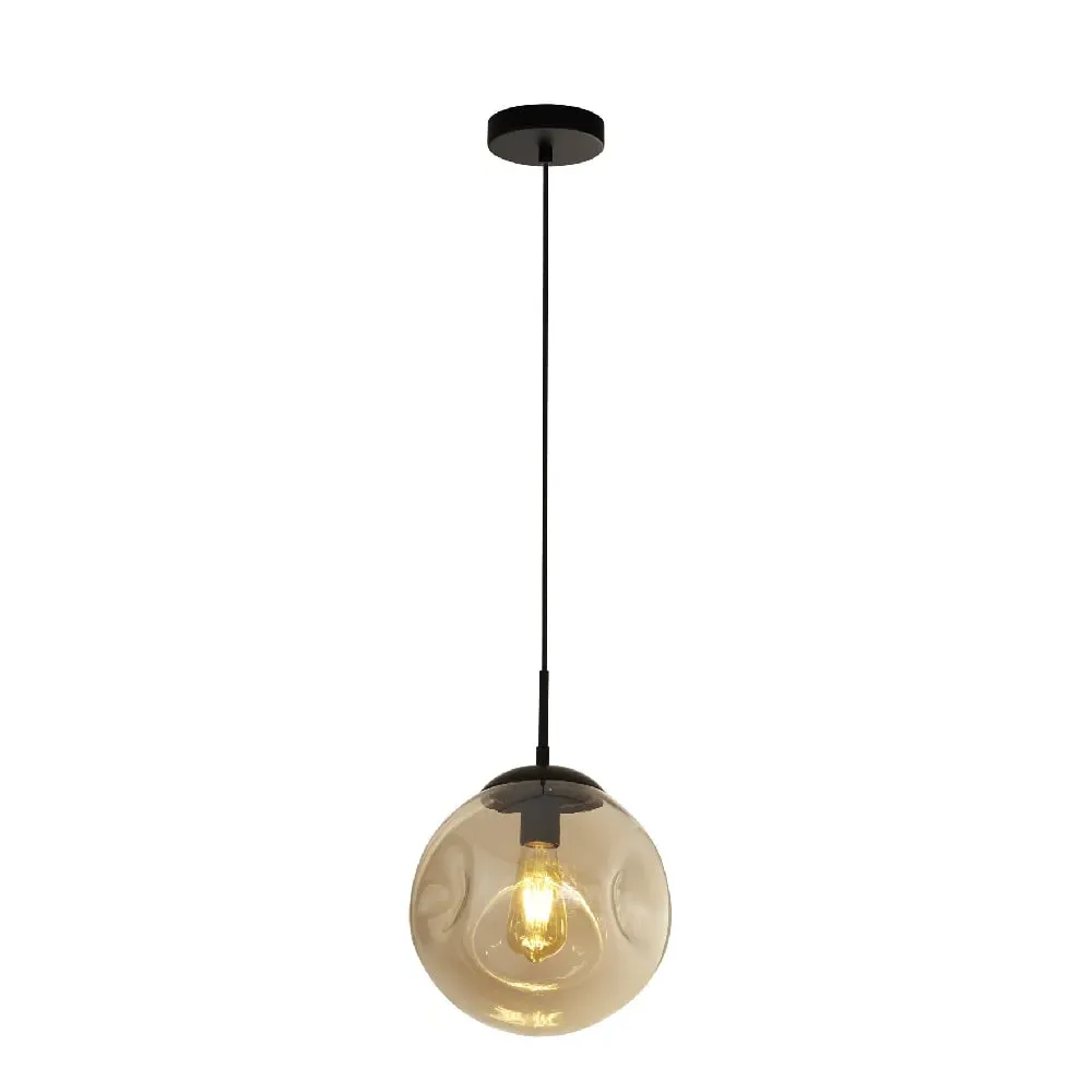 Punch Champagne Glass Pendant Light - Black image