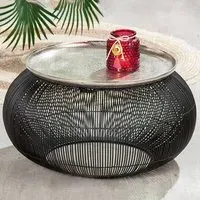 Puntual Aluminium Coffee Table - Black, Silver