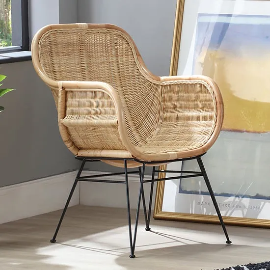 Puqi Occasional Rattan Armchair - Natural