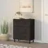 Purbeck 3-Drawer Chest - Black, Mango Wood