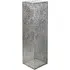 Purley Large Glass Metal Decorative Pillar - Silver