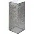 Purley Small Glass Metal Decorative Pillar - Silver