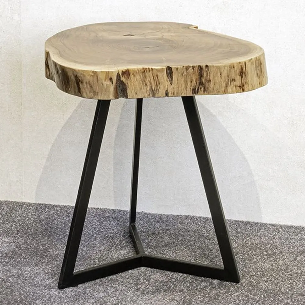 Putnam Large End Table - Black, Oak
