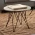 Putnam Round Side Table - Grey Brown, Marble