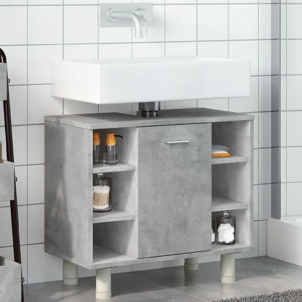 Putnam Vanity Unit with 1 Door - Concrete Grey, Engineered Wood product