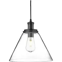 Pyramid Pendant Light - Black, Glass