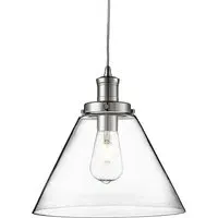 Pyramid Pendant Light - Chrome, Glass