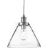 Pyramid Pendant Light - Chrome, Glass