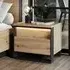 Qesso Bedside Table with LED - Artisan Oak