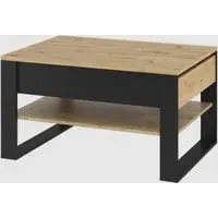 Qesso Coffee Table with Storage - Artisan Oak