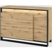 Qesso Sideboard with LED - Artisan Oak