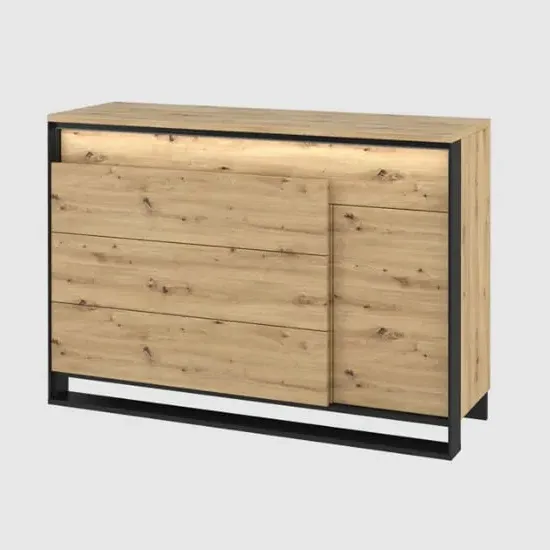 Qesso Sideboard with LED - Artisan Oak
