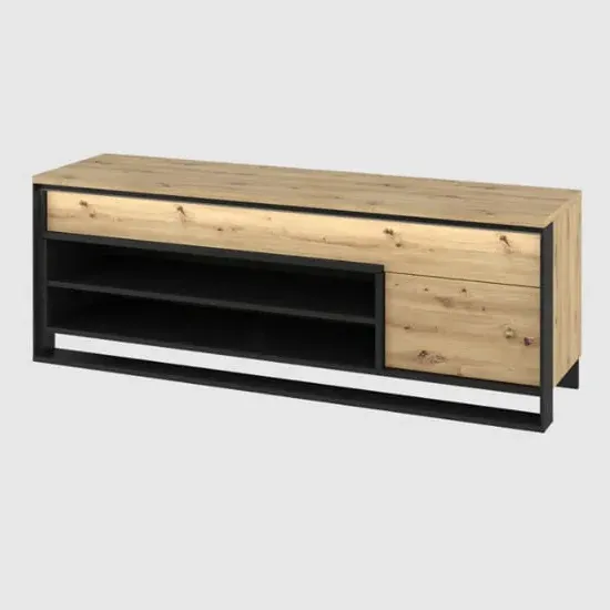 Qesso TV Stand with LED - Artisan Oak