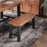 Qimera Dining Bench - Natural, Acacia Wood alternate view